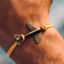 pulsera-avión-naranja